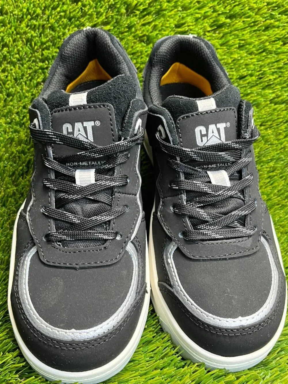 Caterpillar Streamline Court Womens Size 6 Black Composite Toe Safety Work Shoes